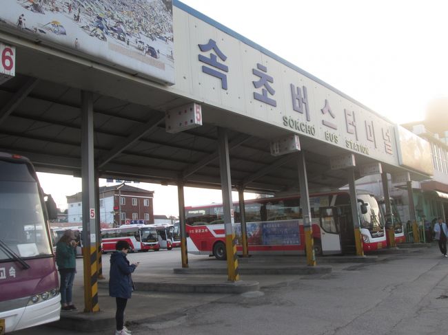 市外バスターミナル、周辺の都市まで行けます、周辺には飲食店が多くありました