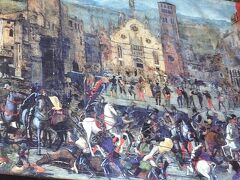 マントヴァ公ゴンザーガ家の館　ドゥカーレ宮殿にある　たすき
なんか戦争の絵