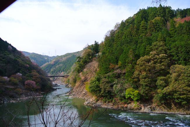 下は激流。