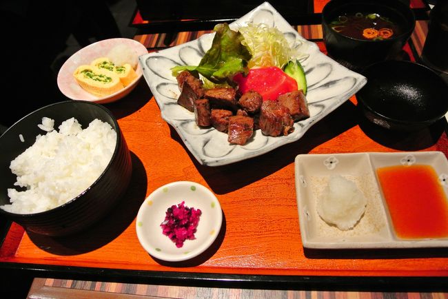 この日の夕食は近鉄京都駅のみやこみちにある「いち藤」で。<br /><br />京都とか関係なく、サイコロステーキ定食。笑<br /><br />でもこれ本当においしいです。