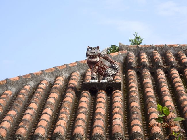 竹富島に到着。<br />この赤瓦、沖縄に来たぁ〜って気がします。