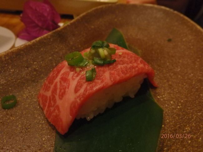 石垣牛の握り！！！<br />これっ！これが食べたくて、ここへ来ました！<br />ほんっとに、美味しかったです！！