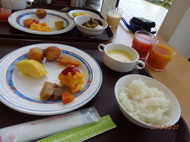 石垣島最後の朝食です。<br />この、独特なコーンポタージュとも　しばらくお別れです。