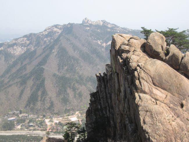 雪岳山、ロープウェイ（ケーブルカー）頂上駅からの眺め