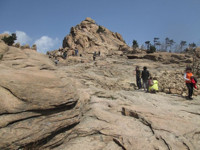 雪岳山権金城の頂上付近