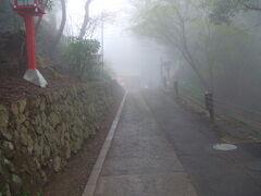 高尾山は靄っていました