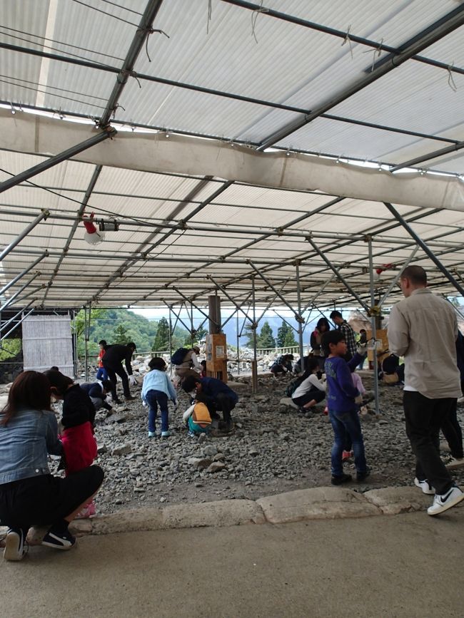 最初の説明が15分くらい発掘が45分くらい。<br /><br />見つけた化石が生物だった場合は博物館でお預かりされるらしい。<br />でも植物や貝殻の化石なら一つだけ（小さいのは２つ）お持ち帰りできます。