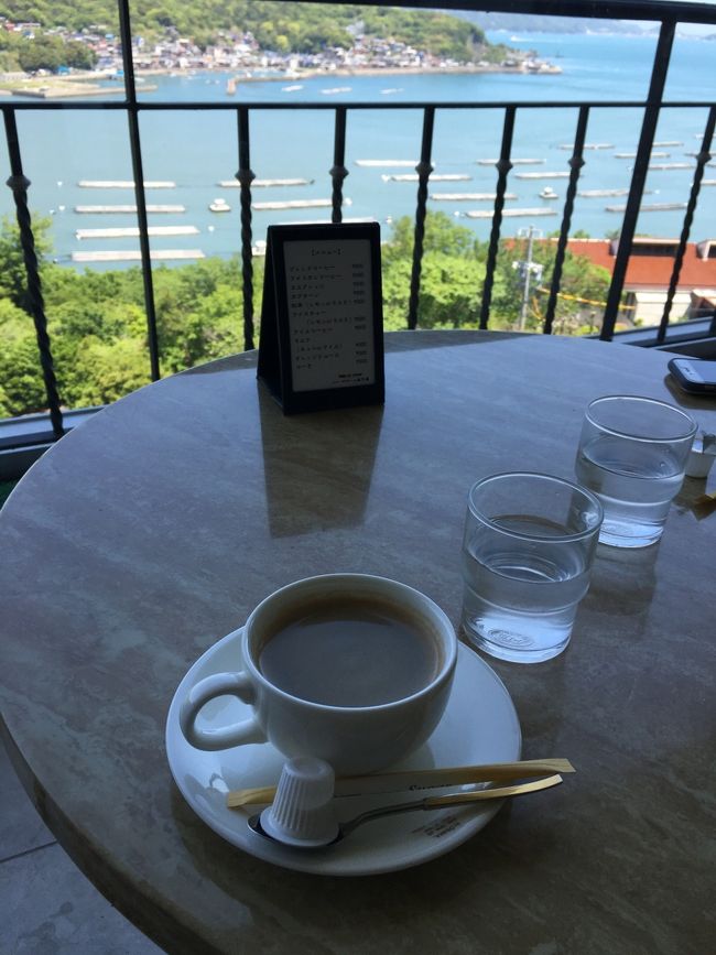 その後鳥羽まで順調に行き「マリテーム海幸園」で珈琲タイム♪