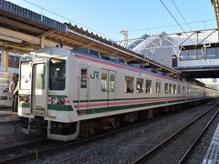 沼田駅から再び１１５系に揺られて、新前橋に。
夕日を浴びる１０７系を写真に収めて、上野東京ラインで帰京です。

上田はいつ行こう…。