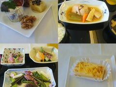 旅行中は和食が恋しくなるので、シカゴへの機内食では和食をチョイス。
普通に美味しく頂けました。