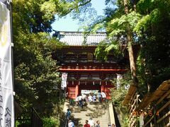 久能山東照宮の楼門は、立派でカッコいいですね。