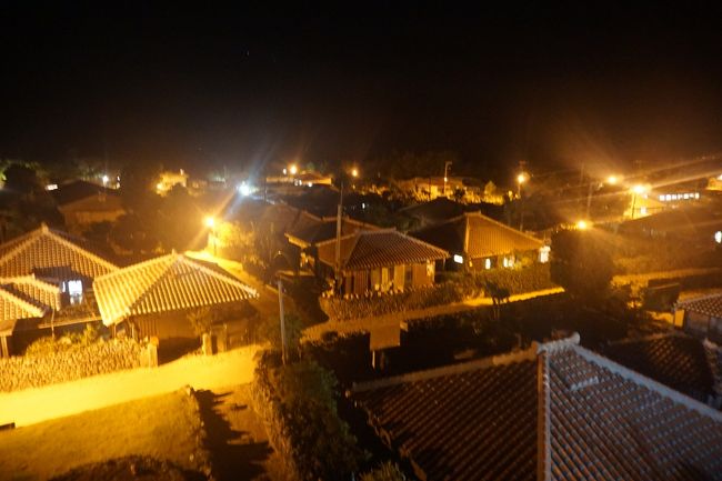 怖いと思いつつ、何か特別なものが見えるんじゃないか、と思いながらなごみの塔に上る。<br />オレンジの街頭に照らされた家並。<br /><br />足早に宿に戻り、就寝。長い一日だった。