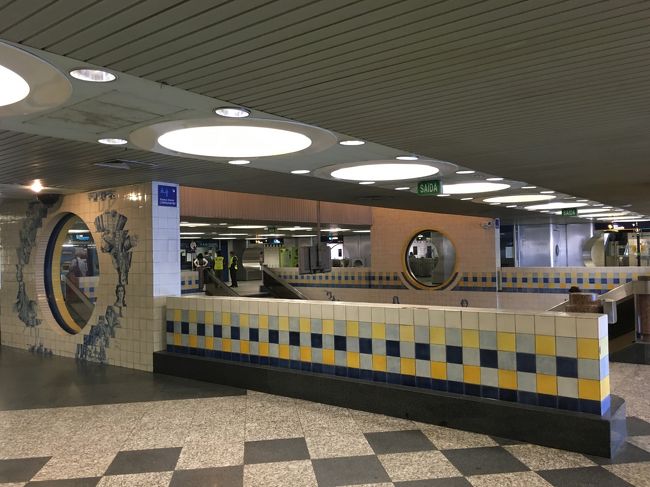 15分ほどでCampo Grande駅に到着。アズレージョのタイルがかわいい。