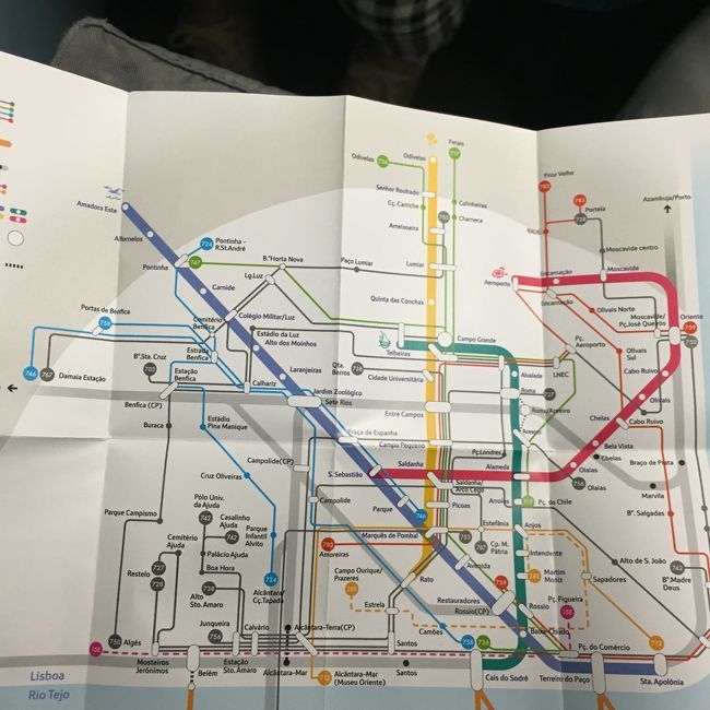 窓口でくれた路線図。バスの番号などもあって便利！　バスに乗る予定の方は、拡大表示して参考にしてください。