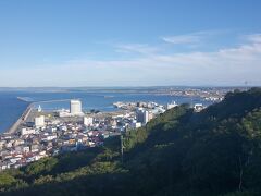 稚内公園から稚内市内が一望できます