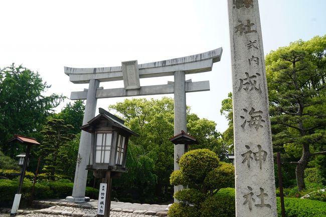 成海神社（鳴海城跡）<br /><br />永禄二（１５５９）年、今川方の猛将岡部元信が守った鳴海城。<br /><br />