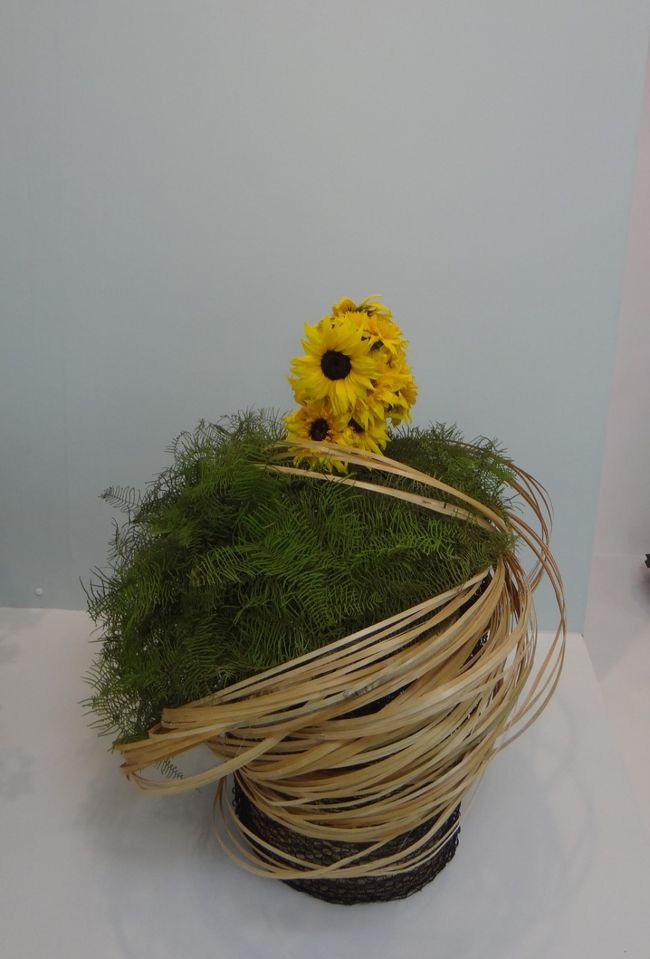 お花が顔に見える