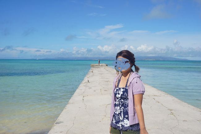 このまま桟橋の向こうの海まで歩いていけたらなー(^O^)