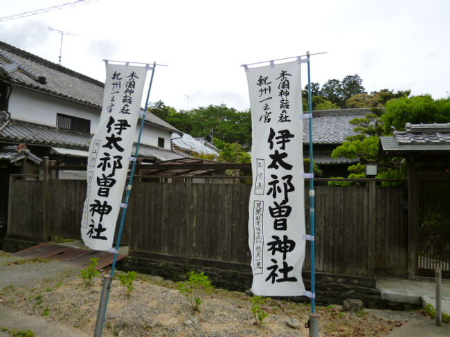 貴志駅を後にして、沿線の神社へお参りに行きました。伊太祁曽神社です。ニタマ駅長は以前はこの駅に勤務していたそうです。