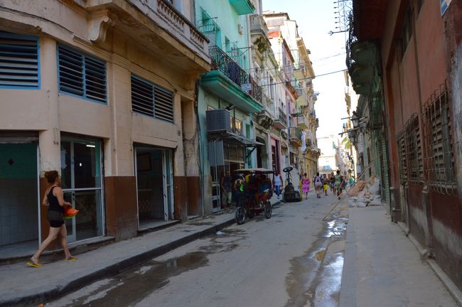 これは裏通り。すぐに庶民の生活臭がしてくる。