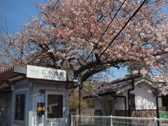 広小路駅には桜が咲いています。

次の上野市駅で降ります。

