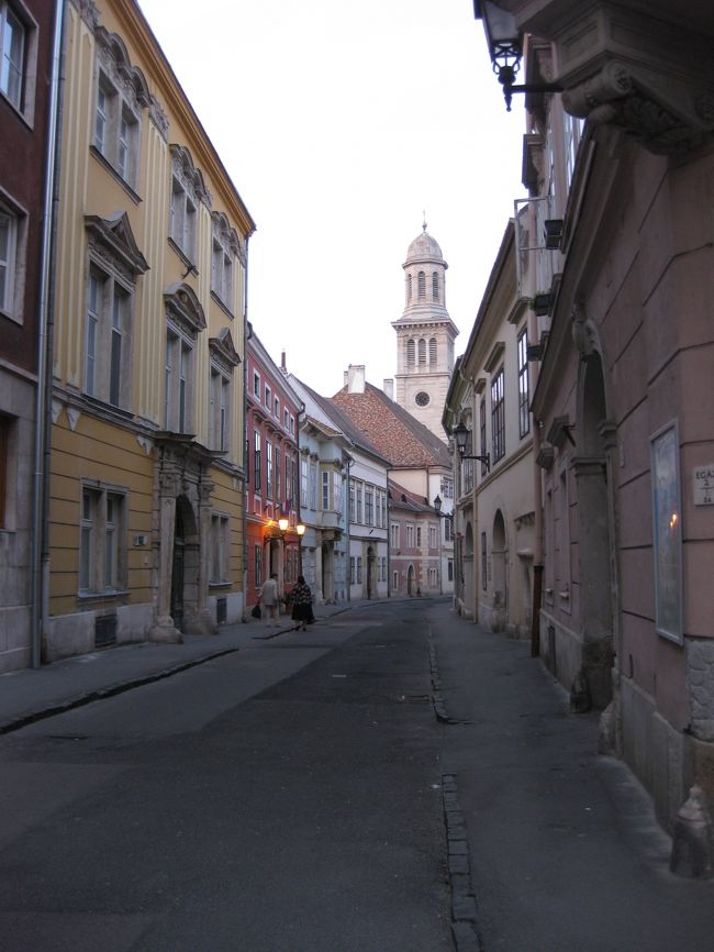 だめもとで夕暮れの Templom 通りを急ぐ。