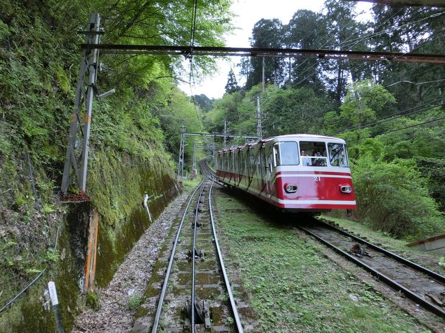 胡麻豆腐を頂いたところで、高野山の旅は終了。帰路へとなります。<br /><br />大門と奥の院の双方から駅のバスが来る高野警察前まで歩きバスにのります。<br />往路と同じルートでなんばに戻りますが、高野山駅へ行くと残念ながら特急こうやは満席。<br />カウンターの横で予約済の方の受付をしていた、天空の窓口で空きはありますか？とダメ元で聞くと、なんと奇跡的に２席空きがるようで即予約。<br /><br />往路よりは空いているケーブルカーで極楽橋を目指します。