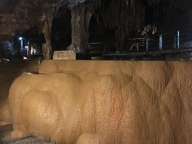 【黄金の盃】鍾乳石では、日本最大の大きさ。