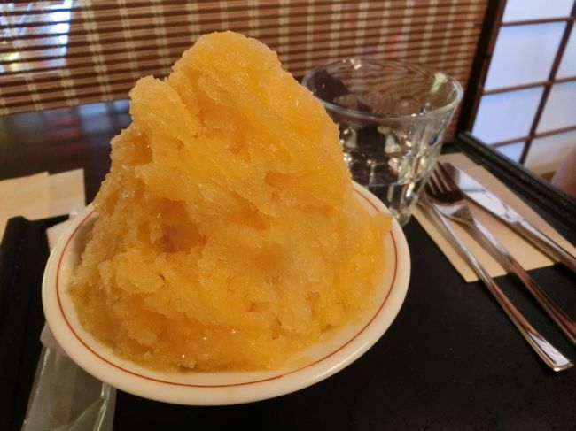 雪ノ下の広島産の不知火氷。<br /><br />みかんジュースのような味のかき氷。なかなか出会ったことのない味で美味しかった。