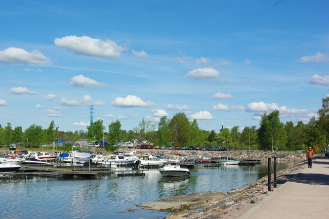 シベリウス公園近くのヨットハーバー。