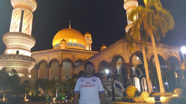 ピックアップしてもらい、ホテルへ戻るのか？と思いきや、ドライバーの粋な計らいで市内観光へ！<br />１泊２日の滞在と知ったドライバーのおもてなしでした！<br /><br />ニューモスク、圧倒的な大きさと、ライトアップ。全景が収まらないほどの大きさでした。