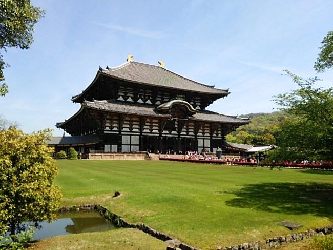 “大仏殿”　入り口に並んでる時、小学生男子が「ハロー!ハロー!」と<br />外人さんが「ハロー」を返すまで言い続けてたら<br />「お前、うるさいねん!」と女子にツッコまれていた。関西チックや〜