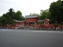 八坂神社へ。ツツジとのコラボが綺麗でした。