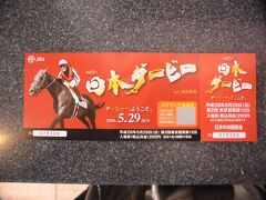 入場券(200円)を購入して競馬場内へ。