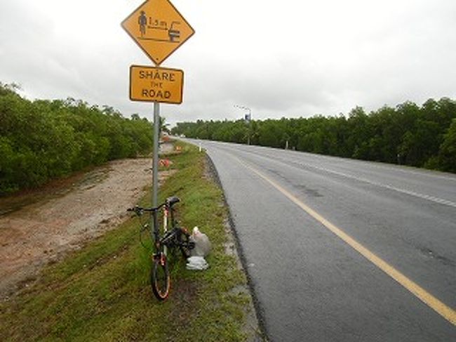 share the road 自転車道路標識 フロリダ