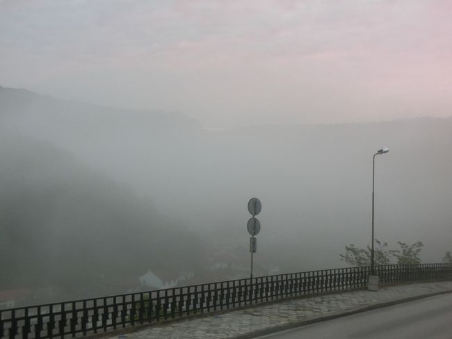 どこもかしこも霧だらけ。<br /><br />何も見えません