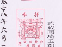 忍東照宮・諏訪神社 （埼玉県行田市）
「のぼうの城」有名になった忍城。その忍城と国道をはさんで反対側に忍東照宮・諏訪神社があります。
