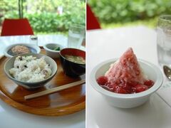 その前に「六花亭 喫茶室」にて腹ごしらえ。
お豆いっぱいの「十勝強飯定食」胃に優しくて美味しかった。
思わず隣の人が食べていて美味しそうだった「六花氷」も。
喫茶室の隣がお店になっていて、空港やお土産屋さんでは売っていない小さいサイズのお菓子も豊富で。
荷物になるかな？とも思ったけど沢山種類も買えるし、ここでお土産を購入。