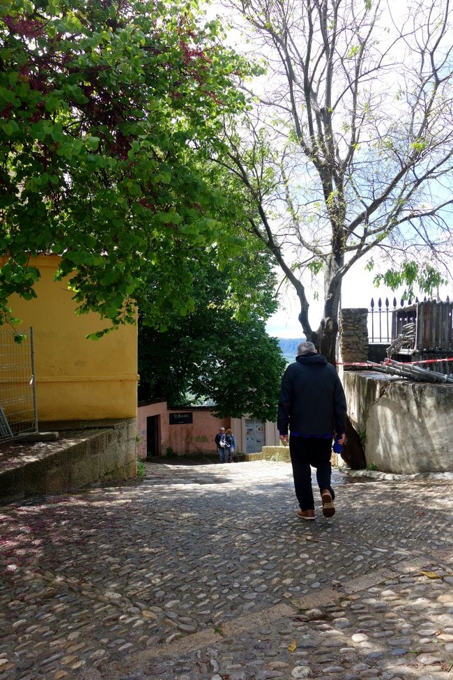 この道を下へ行くように言われたが...