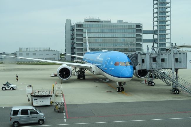 KLMにてアムステルダム経由でチェコへ。<br />燃油サーチャージ料が無くなったので、今回のフライト代金は税金等込で往復109110円と格安。もちろんエコノミークラスで。<br />関空⇔アムステルダムの機材は最近ボーイング787に替わりました。<br />最近の旅行は787に乗ることが多いです。<br />機内ではズートピアとダークナイトライジングを鑑賞。