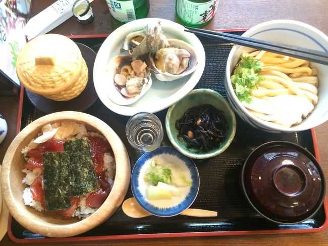 伊勢神宮まで飛びます！<br />伊勢うどんにてこね寿司です！<br />おいしかったですよ！