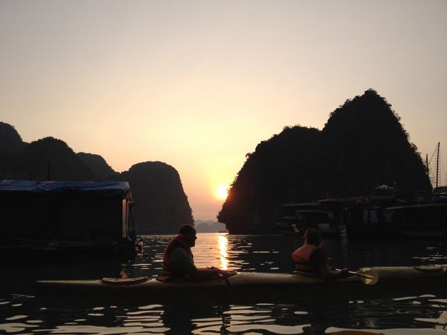 夕方はカヤック体験<br />