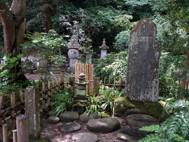 　像の反対側、墓地前の一画に竹矢来で囲まれた場所が在ります。<br />一幡袖塚です。<br />