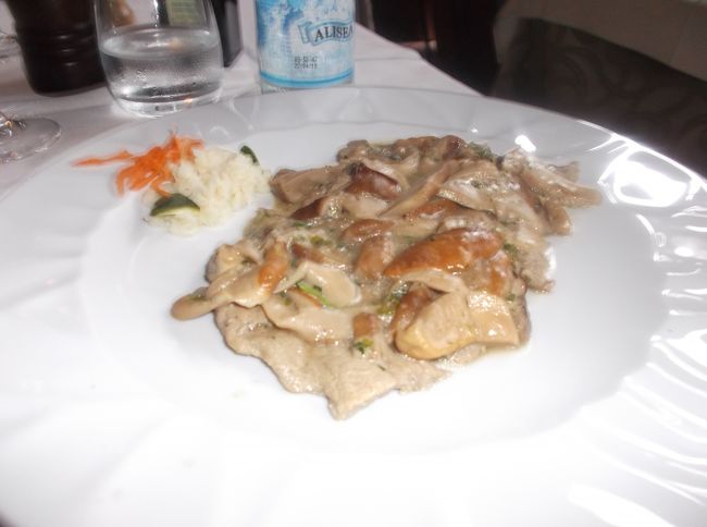 2nd plateつまりメインは　肉のクリーム煮です。名前は忘れましたが、さすがにおいしい味です。