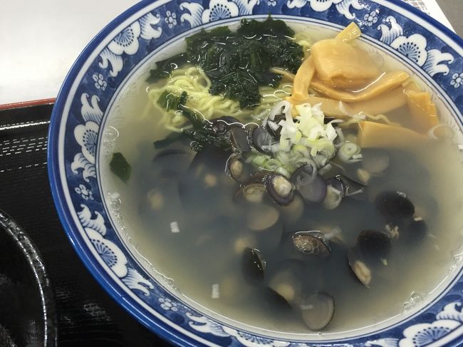 ここで名物シジミラーメンにトライ。<br /><br />しじみのダシが身体に染み渡る〜★★<br /><br />劇ウマっ！！<br /><br />はい。おやすみなさ〜い。（本日の宿：道の駅つがる）