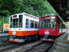 あじさい電車の交換。