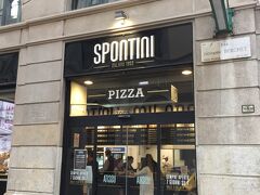 小腹が空いていたので、軽めにSPONTINIへ。