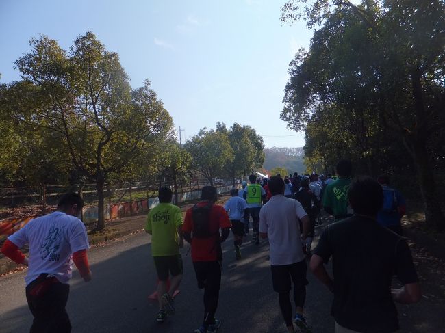 農道の様な所を走ります。