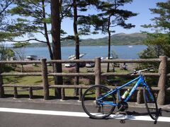 山中湖をいよいよ自転車で一周します！
今日も天気が良くて気持ちよさそう！