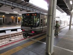 ＪＲ京橋駅から大阪駅で新快速に乗り継ぎ
京都から さらに 滋賀・大津へと向かう
